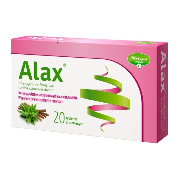 Alax 35 mg + 42 mg, 20 tabletek drażowanych