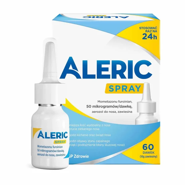 Aleric Spray 50 µg/dawkę, aerozol do nosa, zawiesina, 60 dawek