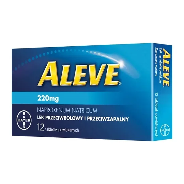 Aleve, 220 mg, 12 tabletek powlekanych