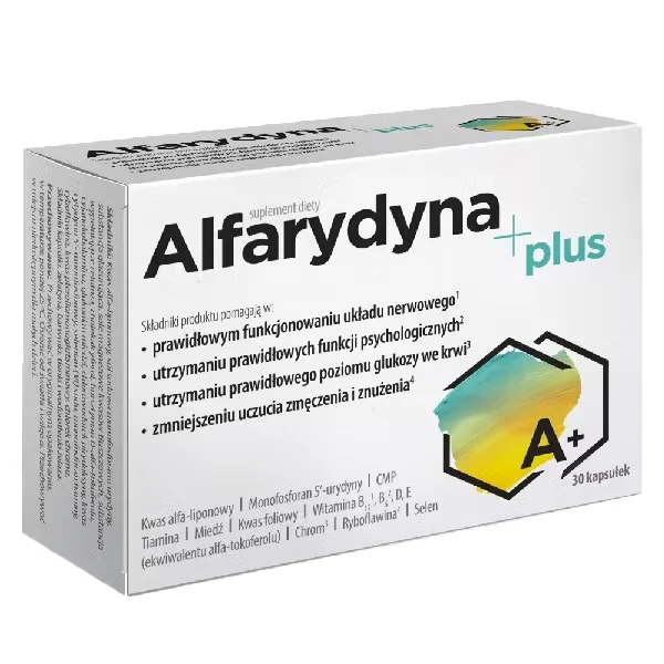 Alfarydyna Plus, 30 kapsułek