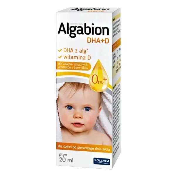 Algabion DHA + D, dla dzieci od pierwszego dnia życia, 20 ml