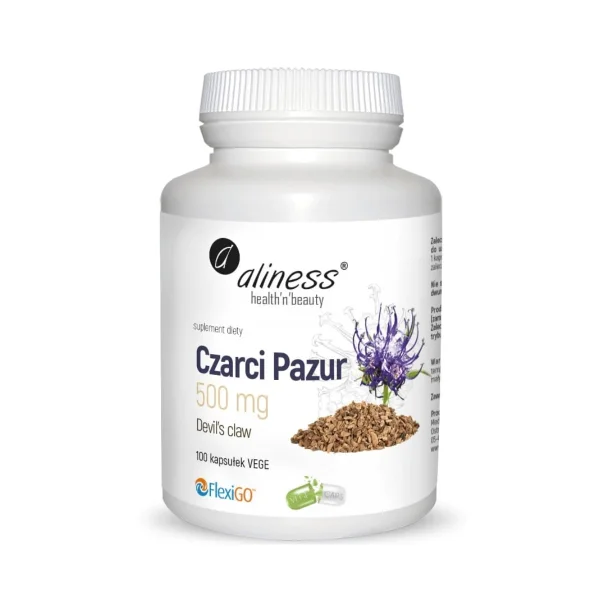 Aliness Czarci Pazur 500 mg, 100 kapsułek