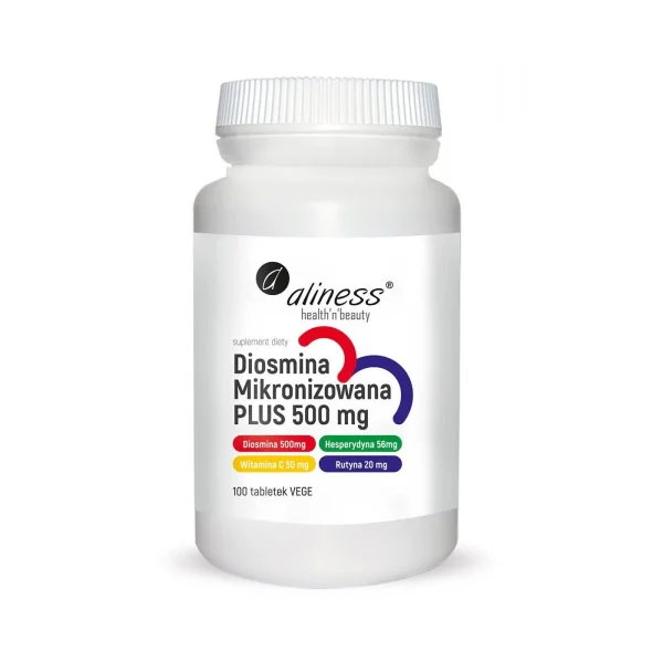 Aliness Diosmina Mikronizowana.Plus 500 mg, 100 tabletek