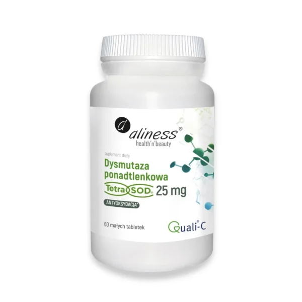 Aliness Dysmutaza Ponadtlenkowa 25 mg, 60 tabletek