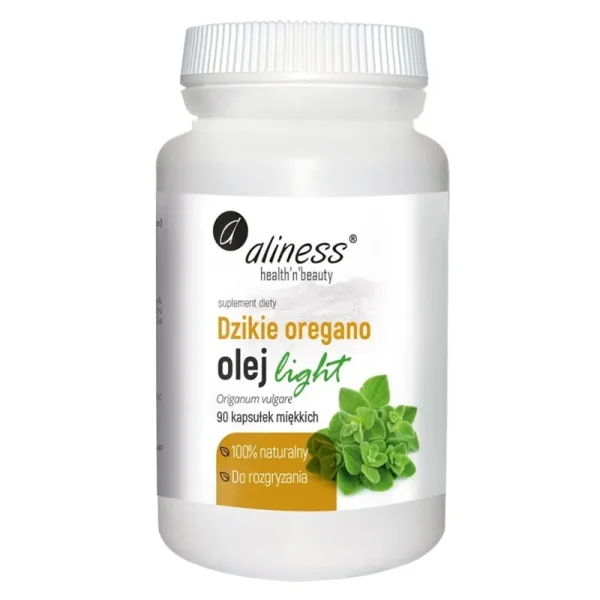 Aliness Dzikie Oregano, olej light, 90 kapsułek