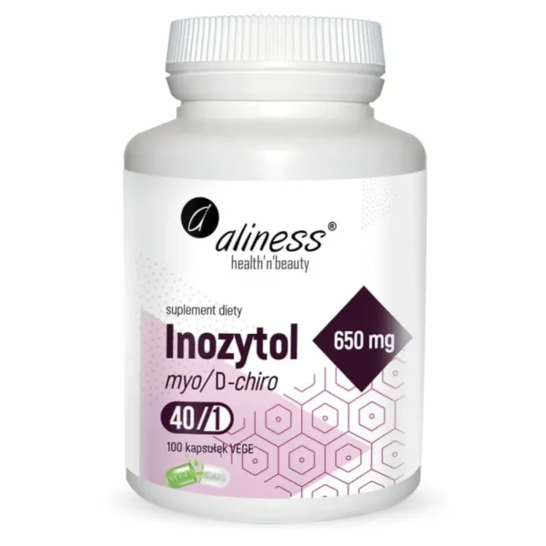 Aliness Inozytol 650 mg + witamina B6, 100 kapsułek