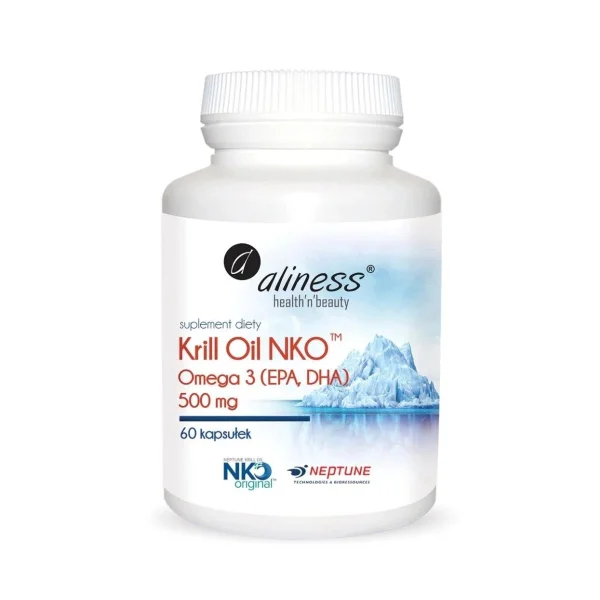 Aliness Krill Oil NKO Omega-3 500 mg, 60 kapsułek