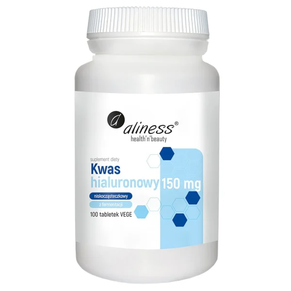 Aliness Kwas hialuronowy niskocząsteczkowy 150 mg, 100 tabletek