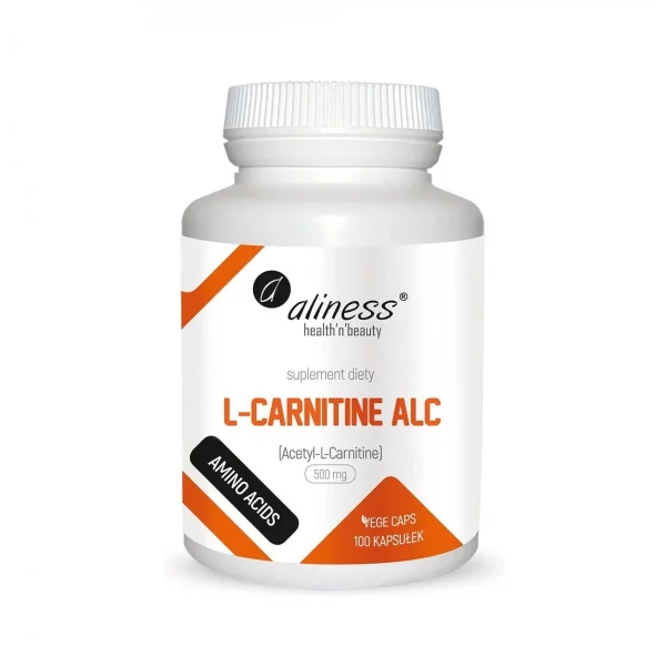 Aliness L-Carnitine ALC, L-karnityna ALC 500 mg, 100 kapsułek