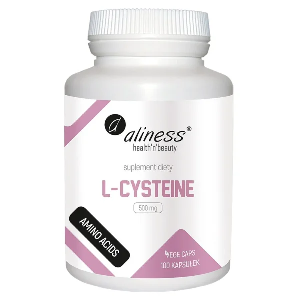 Aliness L-Cysteine, L-cysteina 500 mg, 100 kapsułek
