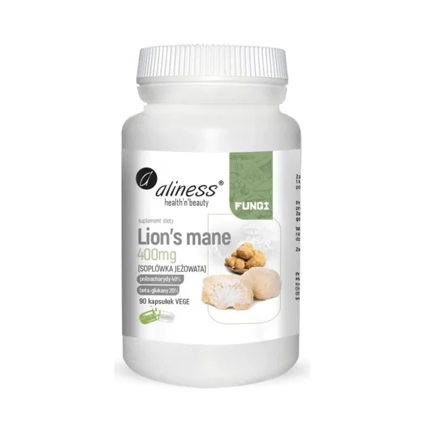 Aliness Lion’s Mane 400 mg, 90 kapsułek