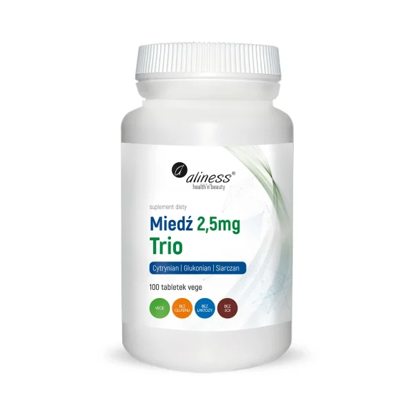 Aliness Miedź trio 2,5 mg, 100 tabletek