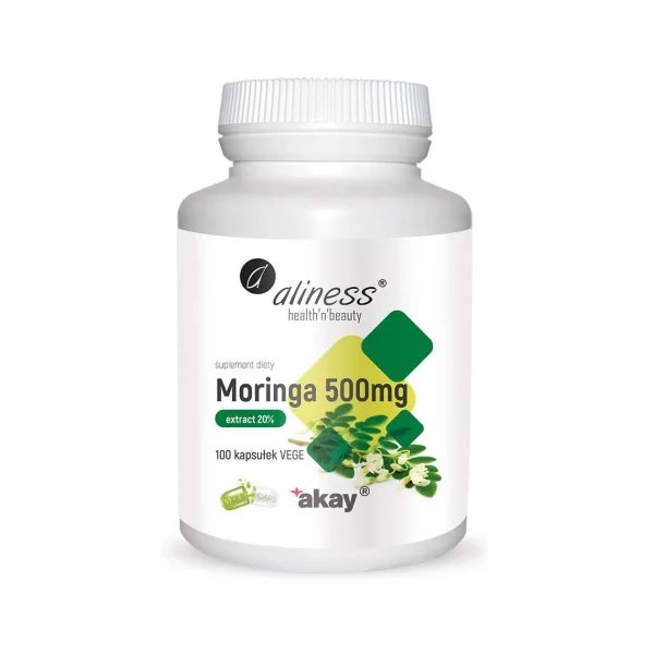 Aliness Moringa 500 mg, 100 kapsułek