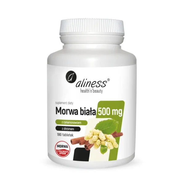 Aliness Morwa Biała 500 mg, 180 tabletek