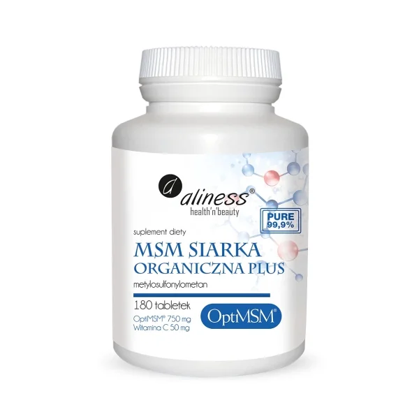 Aliness MSM Siarka Organiczna, 180 tabletek