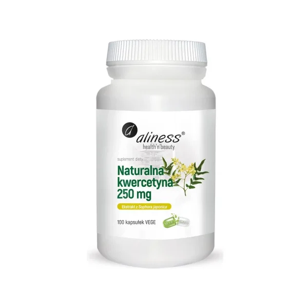 Aliness Naturalna Kwercetyna 250 mg, 100 kapsułek