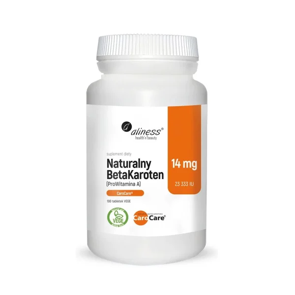 Aliness Naturalny BetaKaroten 14 mg, 100 tabletek