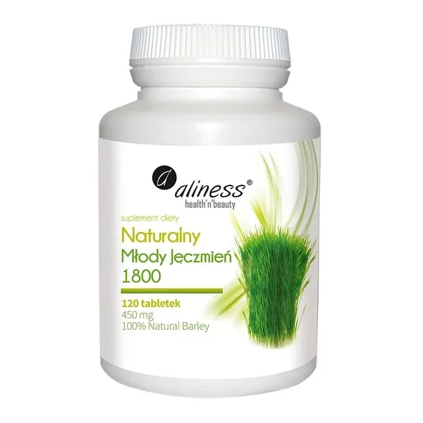 Aliness Naturalny Młody Jęczmień, 120 tabletek