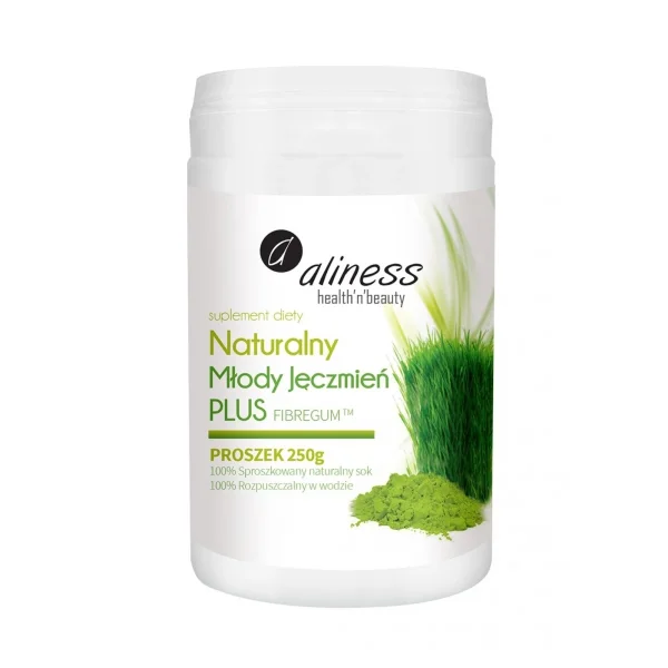 Aliness Naturalny Młody Jęczmień Plus, proszek, 250 g