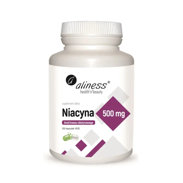Aliness Niacyna 500 mg, 100 kapsułek