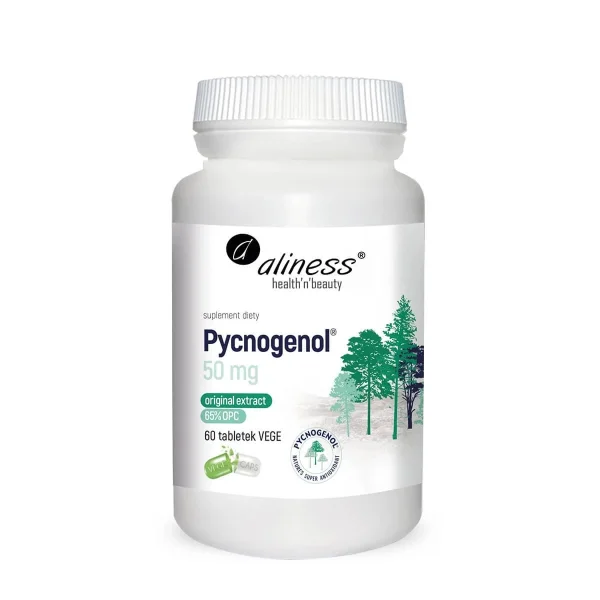 Aliness Pycnogenol 50 mg, kora sosny, 60 tabletek