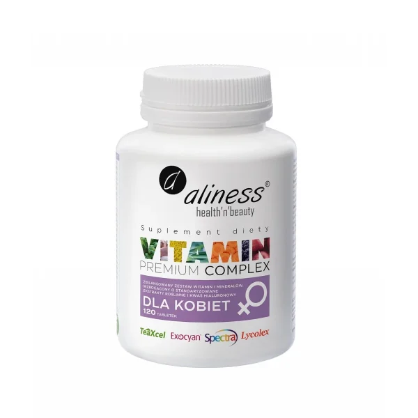 Aliness Vitamin Complex dla kobiet, 120 tabletek