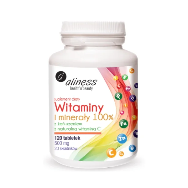 Aliness Witaminy i Minerały, 120 tabletek