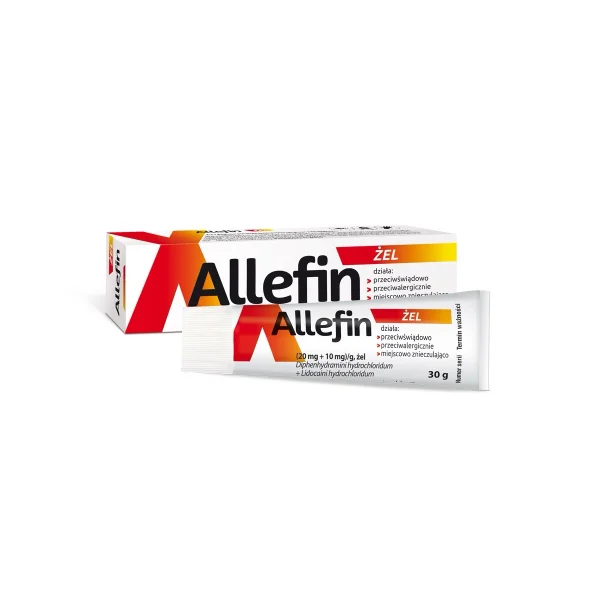 Allefin (20 mg + 10 mg)/g, żel, 30 g