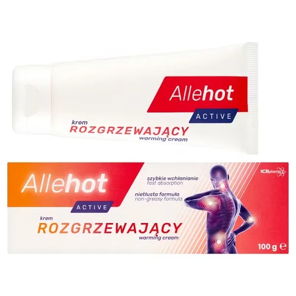Allehot Active, krem rozgrzewający, 100 g