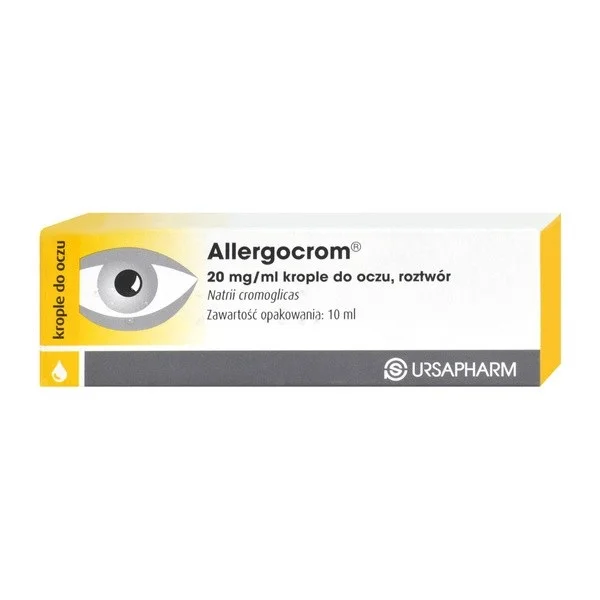 Allergocrom 20 mg/ml, krople do oczu, roztwór, 10 ml