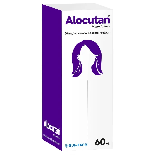 Alocutan 20 mg/ml, aerozol na skórę, 60 ml