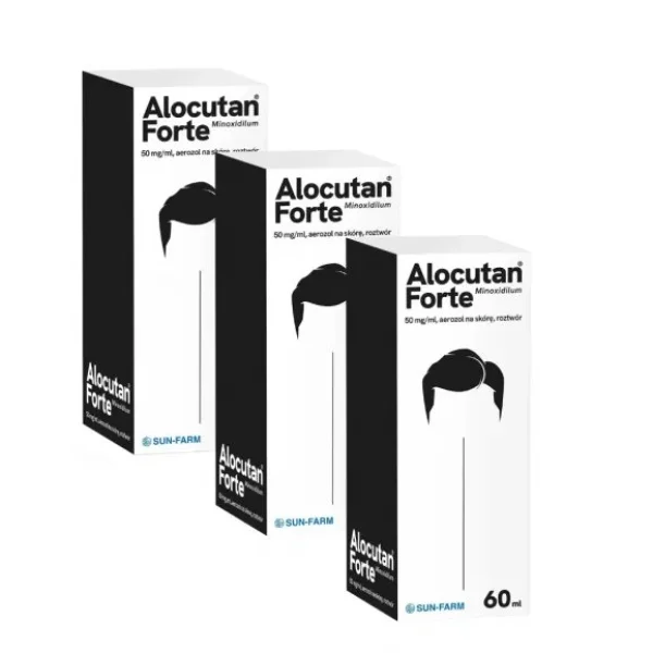 Alocutan Forte 50 mg/ml, aerozol na skórę, 3x60 ml