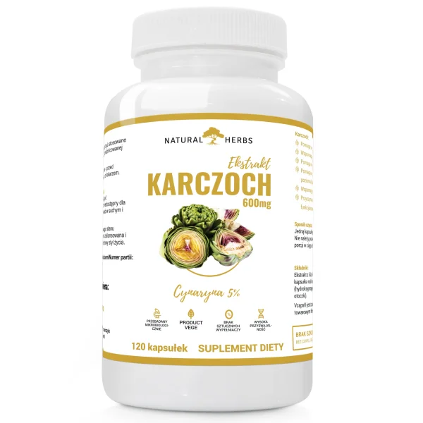 AltoPharma Karczoch 600 mg, 120 kapsułek