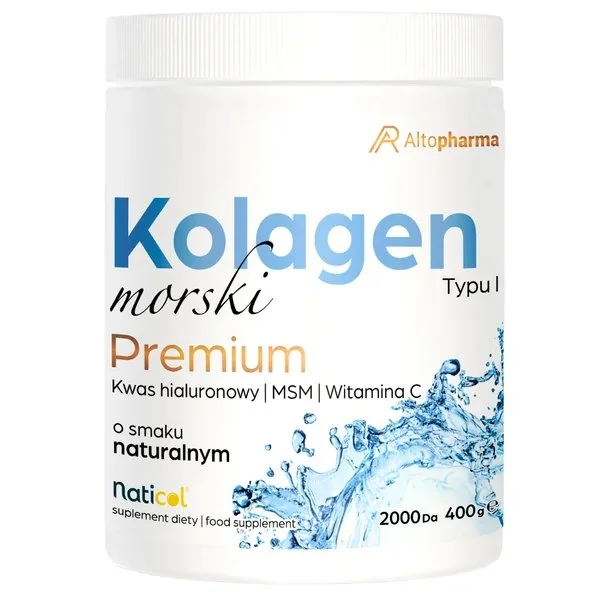 Altopharma Kolagen morski Premium Typu I proszek, 400 g