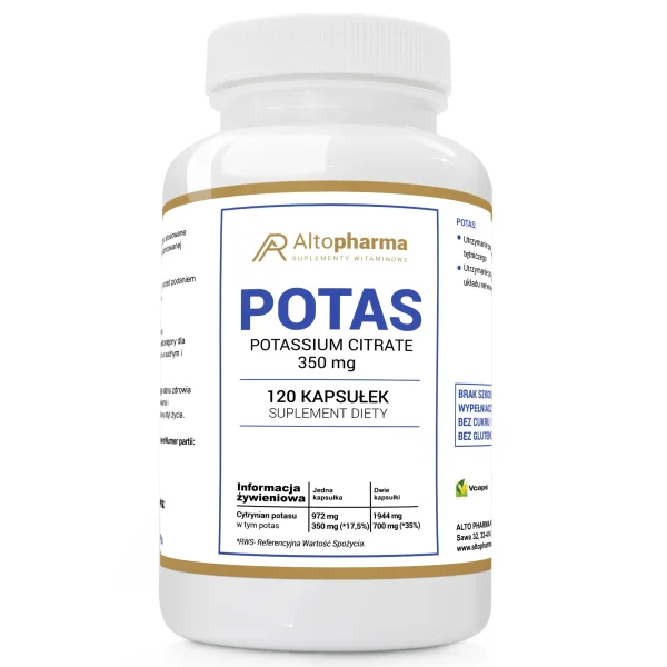 AltoPharma Potas 350 mg, 120 kapsułek