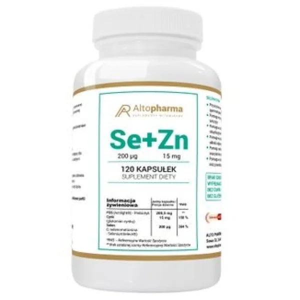 AltoPharma Selen + Cynk, 120 kapsułek