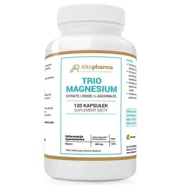 Altopharma Trio Magnesium, 120 kapsułek