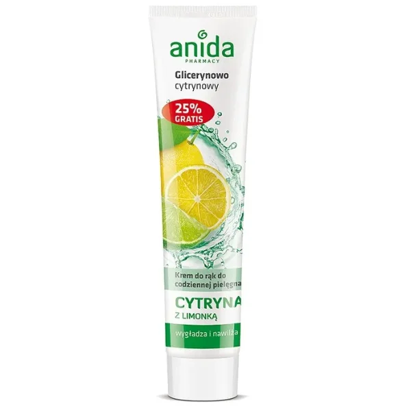 Anida, krem do rąk glicerynowo-cytrynowy z limonką, 125 ml