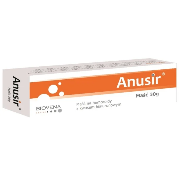 Anusir, maść kojąco-nawilżająca do pielęgnacji skóry okolic odbytu, 30 g