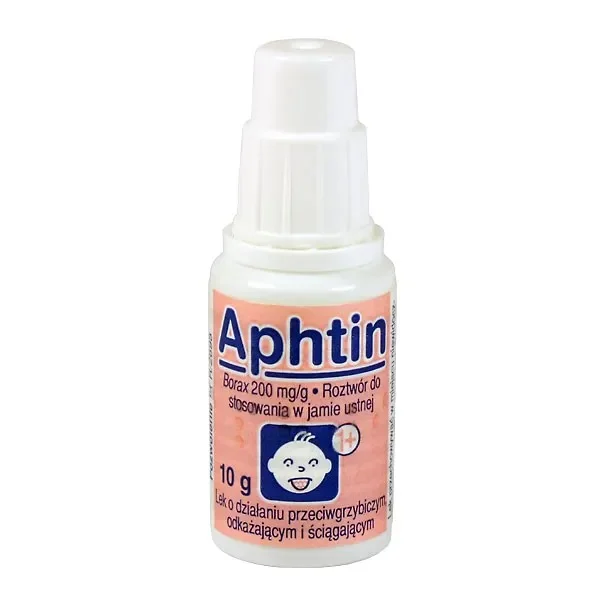 Aphtin 200 mg/g, roztwór do stosowania w jamie ustnej, 10 g