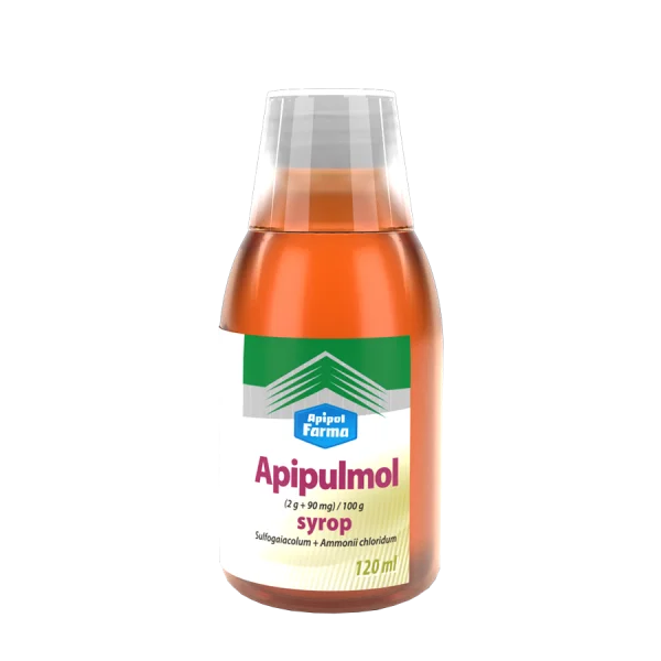 Apipulmol (2 g + 90 mg)/ 100 g, syrop na uporczywy i męczący kaszel, 120 ml