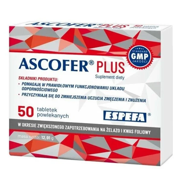 Ascofer Plus, 50 tabletek powlekanych