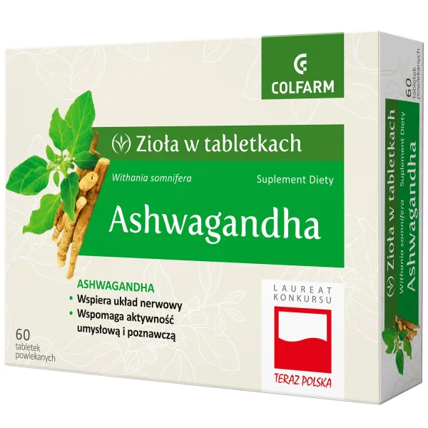 Zioła w Tabletkach Ashwagandha, 60 tabletek