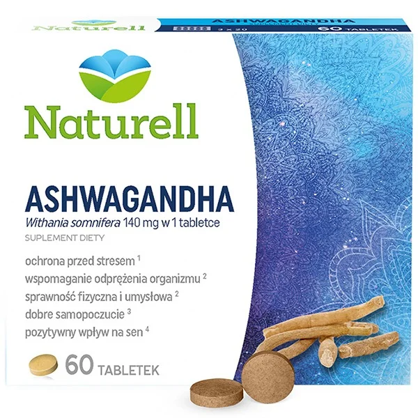 Naturell Ashwagandha, 60 tabletek