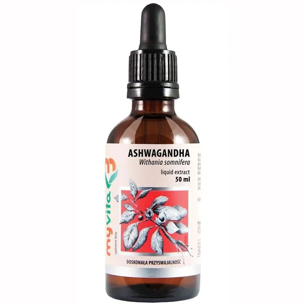 MyVita Ashwagandha, płynny ekstrakt, 50 ml