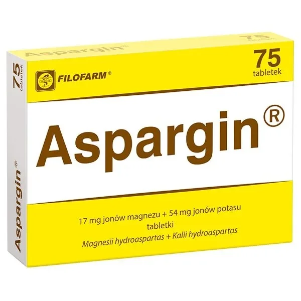 Aspargin 17 mg + 54 mg, 75 tabletek