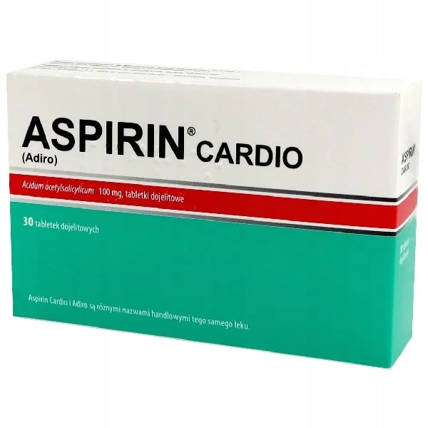 Aspirin Cardio 100 mg, 30 tabletek (import równoległy InPharm)