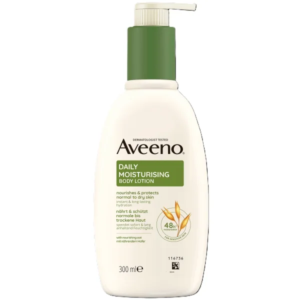 Aveeno Daily Moisturising, balsam nawilżający do ciała, 300 ml