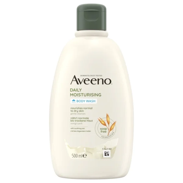 Aveeno Daily Moisturising, żel nawilżający do mycia ciała, 500 ml