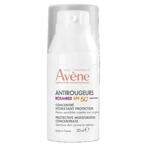 Avene Antirougeurs Rosamed, koncentrat nawilżająco-ochronny, SPF 50+, 30 ml